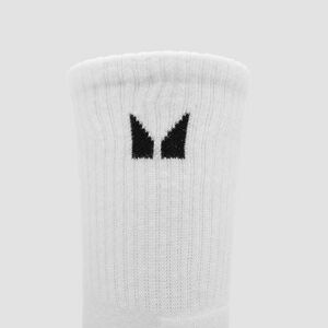 MP Unisex Crew Socks (3 Pack) - White - UK 12-14 obraz