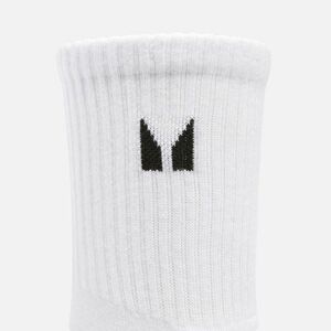 MP Unisex Crew Socks (5 Pack) - White - UK 2-5 obraz