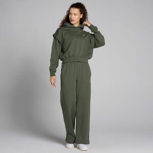 MP Women's Tempo Graphic Crop Hoodie - Dark Olive - XXL obraz