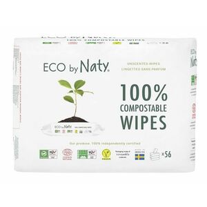 Eco Naty ECO vlhčené ubrousky Naty bez vůně - pro citlivou pokožku - výhodné balení (3 x 56 ks) obraz