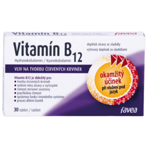 FAVEA Vitamín B12 30 tablet obraz