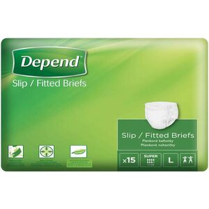 DEPEND plenkové kalhotky Slip Super L 15 ks obraz