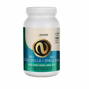 NUPREME BIO Chlorella + Spirulina 750 tablet obraz