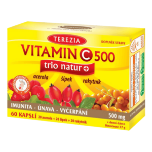 TEREZIA Vitamin C 500 mg trio natur+ 60 kapslí obraz