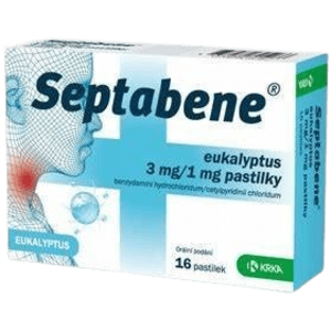 SEPTABENE® Pastilky Eukalyptus 3mg/1mg 16 ks obraz