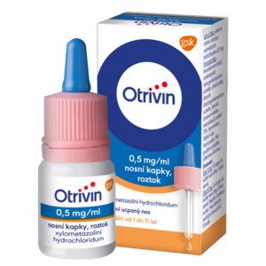 OTRIVIN 0, 5mg/ml nosní kapky pro děti při léčbě ucpaného nosu 10 ml obraz