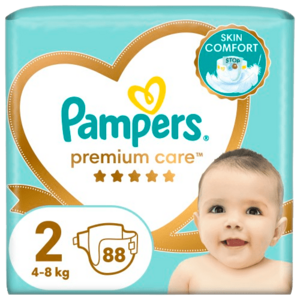 PAMPERS Premium Care plenky vel. 2, 4-8 kg, 88 ks obraz