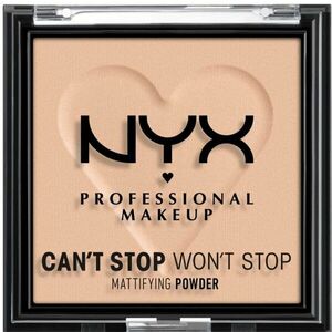 NYX PROFESSIONAL MAKEUP Can't Stop Won't Stop Mattifying Powder Kompaktní pudr - 03 Light Medium 6 g obraz