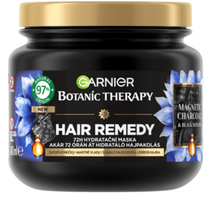 GARNIER Botanic Therapy Hair Remedy Magnetic Charcoal Hydratační maska pro mastné vlasy a suché konečky vlasů 340 ml obraz