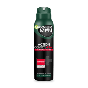 GARNIER Men Action Control + Clinical Antiperspirant ve spreji s ochranou až na 96 hodin 150 ml obraz