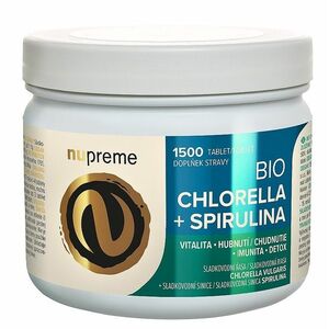 NUPREME BIO Chlorella + Spirulina 1500 tablet obraz