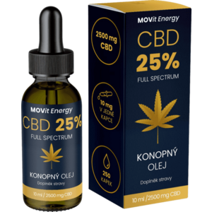 MOVIT ENERGY CBD 25% Full Spectrum Konopný olej 10 ml obraz