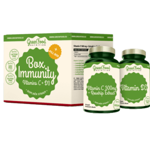 GREENFOOD NUTRITION Box Immunity + Pillbox 2 x 60 kapslí obraz