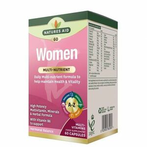 NATURES AID Women Multinutrient + Superfoods 60 kapslí obraz