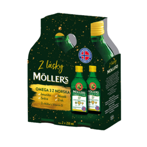 MÖLLERS Dárkové balení Omega 3, 2 x 250 ml obraz