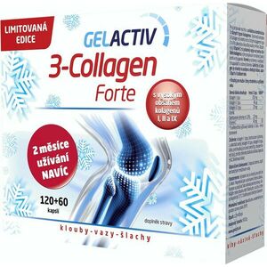 GELACTIV 3-Collagen Forte Dárkové balení 180 kapslí obraz