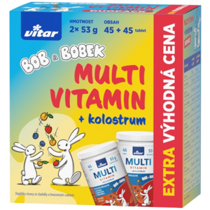 VITAR Multivitamin + kolostrum Bob a Bobek DUOPACK 2 x 45 tablet obraz