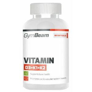 GYMBEAM Vitamin D3+K1+K2 unflavored 120 kapslí 120 ks obraz