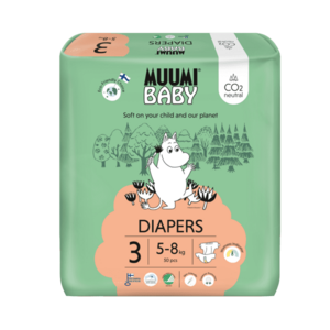 MUUMI BABY 3 Midi 5–8 kg eko pleny 50 ks obraz