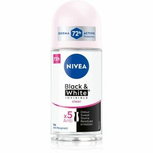 Nivea Invisible Black & White Clear kuličkový antiperspirant pro ženy 50 ml obraz