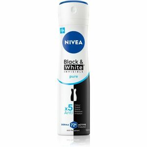 NIVEA Invisible Black & White Pure antiperspirant ve spreji pro ženy 150 ml obraz