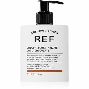 REF Colour Boost Masque jemná vyživující maska bez permanentních barevných pigmentů COOL CHOCOLATE 200 ml obraz