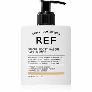 REF Colour Boost Masque jemná vyživující maska bez permanentních barevných pigmentů Dark Blonde 200 ml obraz