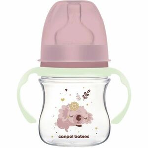 Canpol babies EasyStart Sleepy Koala 120 ml kojenecká láhev 0 m+ Pink 120 ml obraz