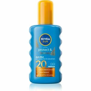 NIVEA SUN Protect & Bronze intenzivní sprej na opalování SPF 20 200 ml obraz