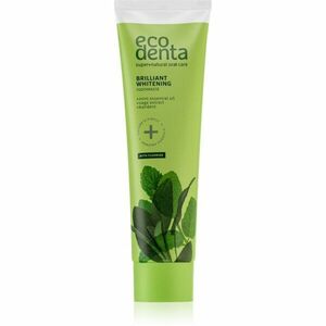 Ecodenta Green Brilliant Whitening bělicí zubní pasta s fluoridem pro svěží dech Mint Oil + Sage Extract 100 ml obraz