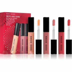 Bobbi Brown Holiday Swipe-and-Shine Crushed Oil-Infused Gloss Trio sada hydratačních lesků na rty obraz