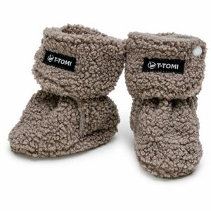 T-TOMI TEDDY Booties Grey dětské capáčky 6-9 months 1 ks obraz