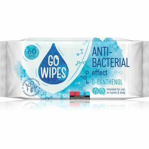 GoWipes Anti-Bacterial Effect D-Panthenol vlhčené čisticí ubrousky na ruce a tělo 60 ks obraz