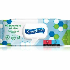 Superfresh Multipurpose vlhčené ubrousky s antibakteriální přísadou 72 ks obraz