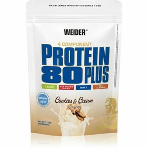 Weider Protein 80 Plus syrovátkový protein s aminokyselinami příchuť Cookies & Cream 500 g obraz