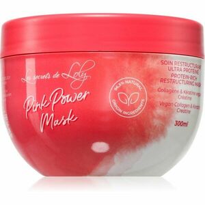 Les Secrets De Loly Pink Power Mask obnovující maska pro vlnité a kudrnaté vlasy 300 ml obraz