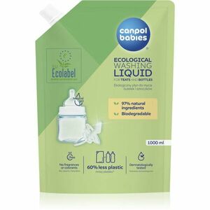 Canpol babies Ecological Washing Liquid mycí prostředek na dětské potřeby náhradní náplň 1000 ml obraz