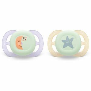 Philips Avent Ultrastart Night 0-2 m dudlík Girl 2 ks obraz