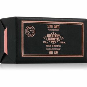 Institut Karité Paris Black Leather Shea Soap luxusní tuhé mýdlo s bambuckým máslem 150 g obraz