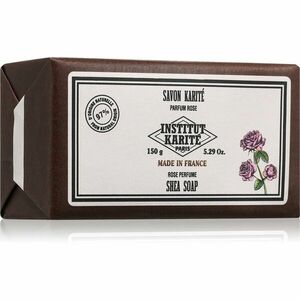 Institut Karité Paris Rose Shea Soap tuhé mýdlo s bambuckým máslem 150 g obraz