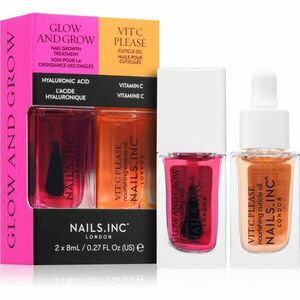 Nails Inc. Glow and Grow & Vit C Please sada laků na nehty s vyživujícím účinkem obraz