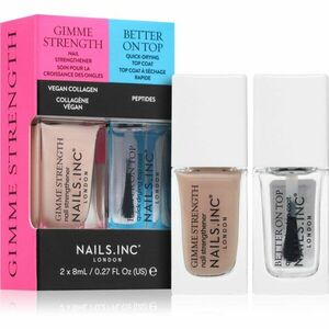 Nails Inc. Gimme Strength & Better On Top sada laků na nehty obraz