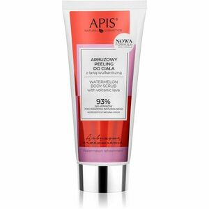 Apis Natural Cosmetics Watermelon Refreshment tělový peeling with volcanic lava 200 ml obraz