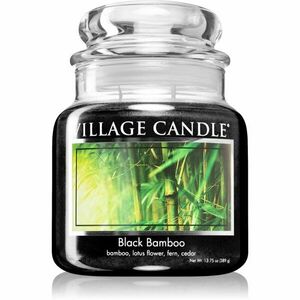 Village Candle Black Bamboo vonná svíčka (Glass Lid) 389 g obraz