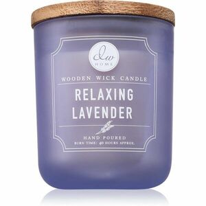 DW Home Signature Relaxing Lavender vonná svíčka s dřevěným knotem 340 g obraz