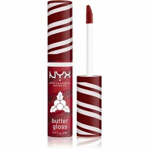 NYX Professional Makeup Holiday Butter Gloss lesk na rty odstín 04 Holly Berry Swirl 8 ml obraz