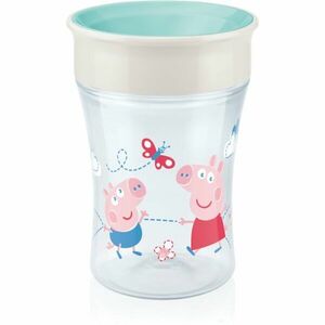 NUK Magic Cup Peppa Pig hrnek s víčkem 8m+ 230 ml obraz