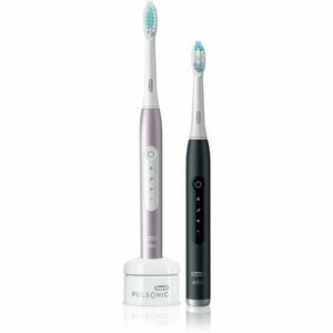 Oral B Pulsonic Slim Luxe 4900 sonický elektrický zubní kartáček, 2 těla Rose Gold/Matte Black 1 ks obraz