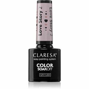 Claresa SoakOff UV/LED Color Love Story gelový lak na nehty odstín 2 5 g obraz