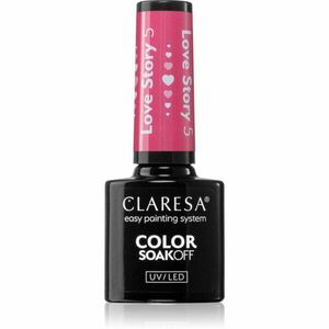 Claresa SoakOff UV/LED Color Love Story gelový lak na nehty odstín 5 5 g obraz